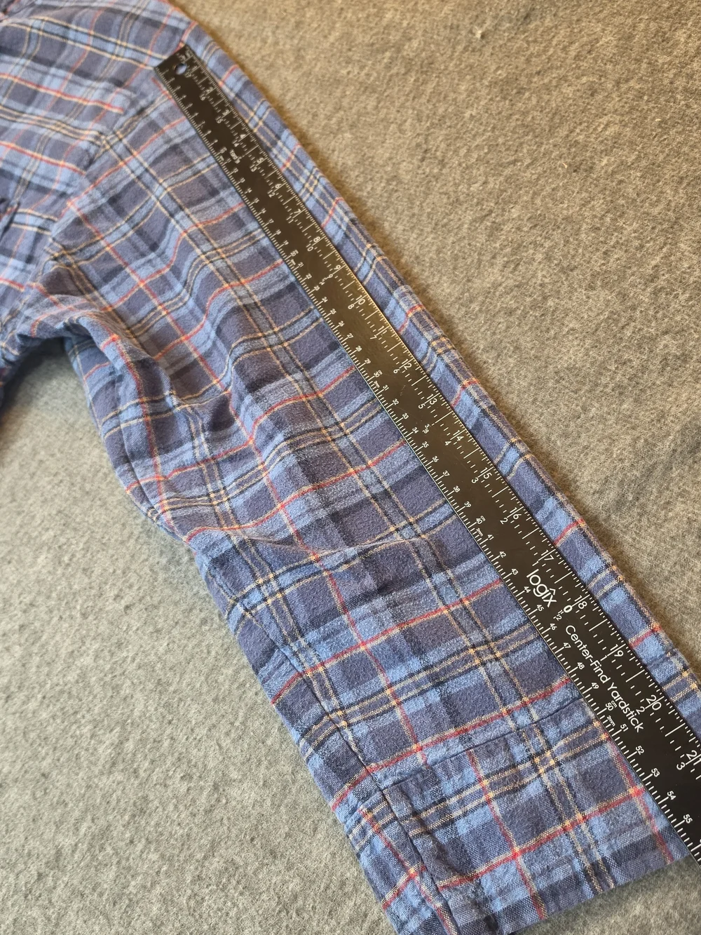 The Vermont Country Store Nightgown Womans Large Blue Plaid Flannel Comfort